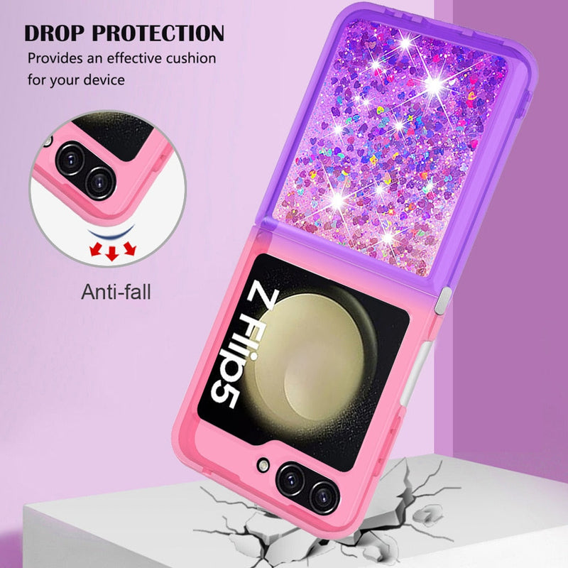 Liquid Glitter Quicksand Case For Samsung Galaxy Z Flip-Exoticase-