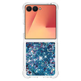 Liquid Glitter Quicksand Case For Samsung Galaxy Z Flip-Exoticase-for Samsung Z Flip 7-Blue-Exoticase