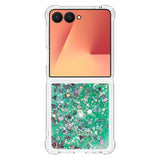 Liquid Glitter Quicksand Case For Samsung Galaxy Z Flip-Exoticase-for Samsung Z Flip 7-Green-Exoticase