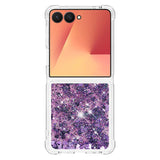 Liquid Glitter Quicksand Case For Samsung Galaxy Z Flip-Exoticase-for Samsung Z Flip 7-Purple-Exoticase