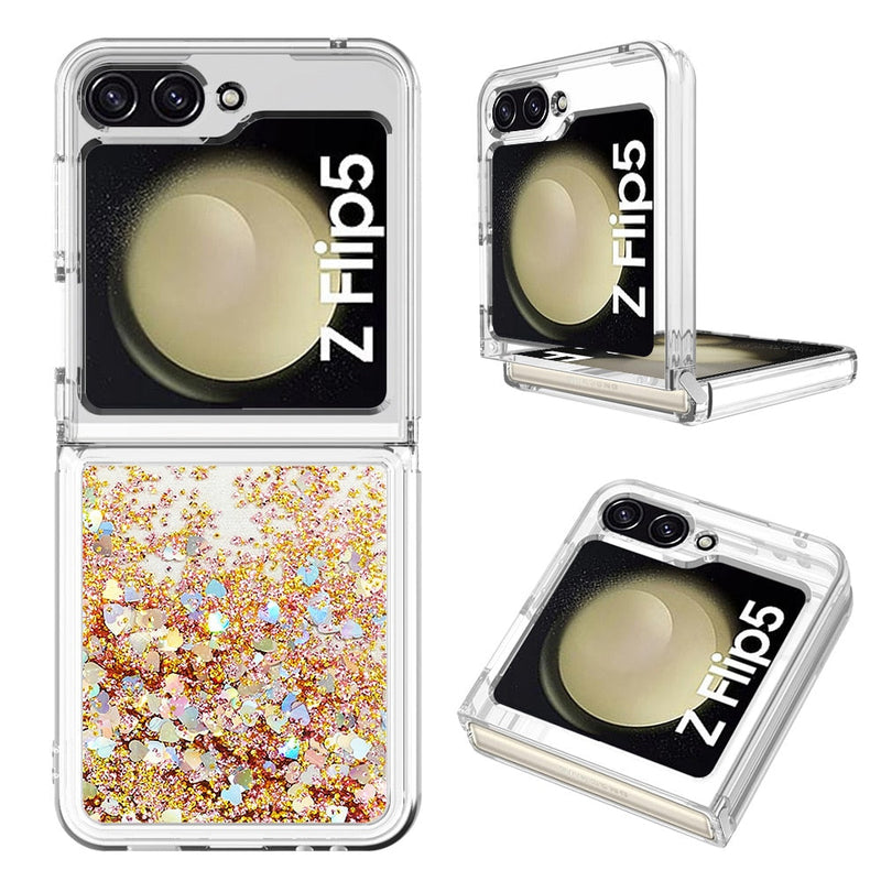 Liquid Glitter Quicksand Case For Samsung Galaxy Z Flip-Exoticase-