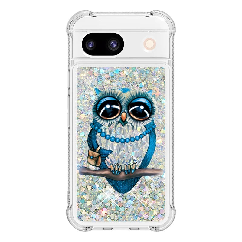 Liquid Glitter Quicksand Google Pixel Case-Exoticase-For Pixel 8 Pro-A9-
