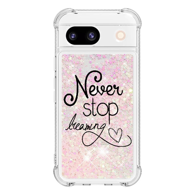 Liquid Glitter Quicksand Google Pixel Case-Exoticase-For Pixel 8 Pro-A10-