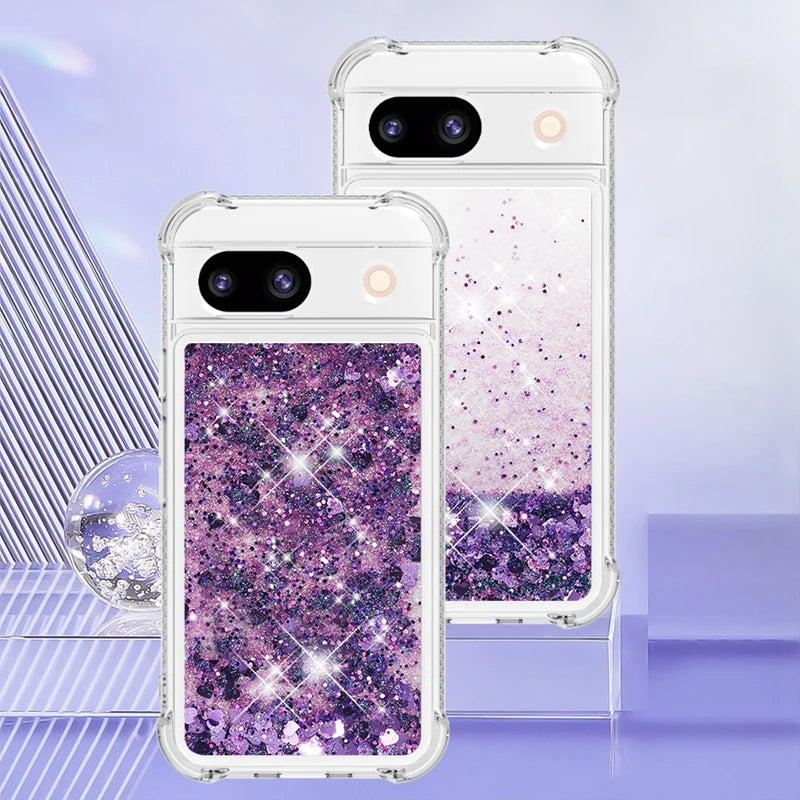 Liquid Glitter Quicksand Google Pixel Case-Exoticase-