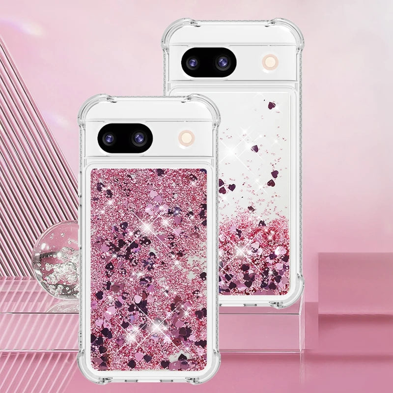 Liquid Glitter Quicksand Google Pixel Case-Exoticase-
