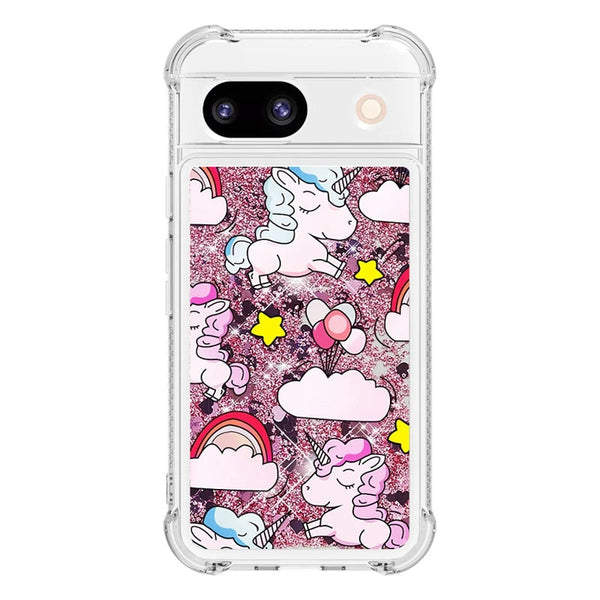 Liquid Glitter Quicksand Google Pixel Case-Exoticase-For Pixel 8 Pro-A1-