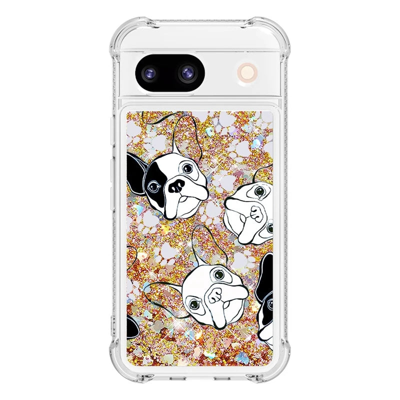 Liquid Glitter Quicksand Google Pixel Case-Exoticase-For Pixel 8 Pro-A2-