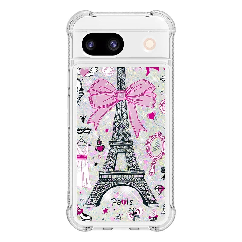 Liquid Glitter Quicksand Google Pixel Case-Exoticase-For Pixel 8 Pro-A6-
