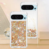 Liquid Glitter Quicksand Google Pixel Case-Exoticase-Google Pixel 10 Pro XL-Gold-Exoticase