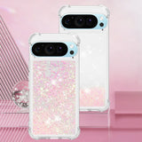 Liquid Glitter Quicksand Google Pixel Case-Exoticase-Google Pixel 10 Pro XL-Light Pink-Exoticase