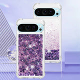 Liquid Glitter Quicksand Google Pixel Case-Exoticase-Google Pixel 10 Pro XL-Purple-Exoticase