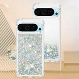 Liquid Glitter Quicksand Google Pixel Case-Exoticase-Google Pixel 10 Pro XL-Silver-Exoticase