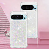 Liquid Glitter Quicksand Google Pixel Case-Exoticase-Google Pixel 10 Pro XL-White-Exoticase