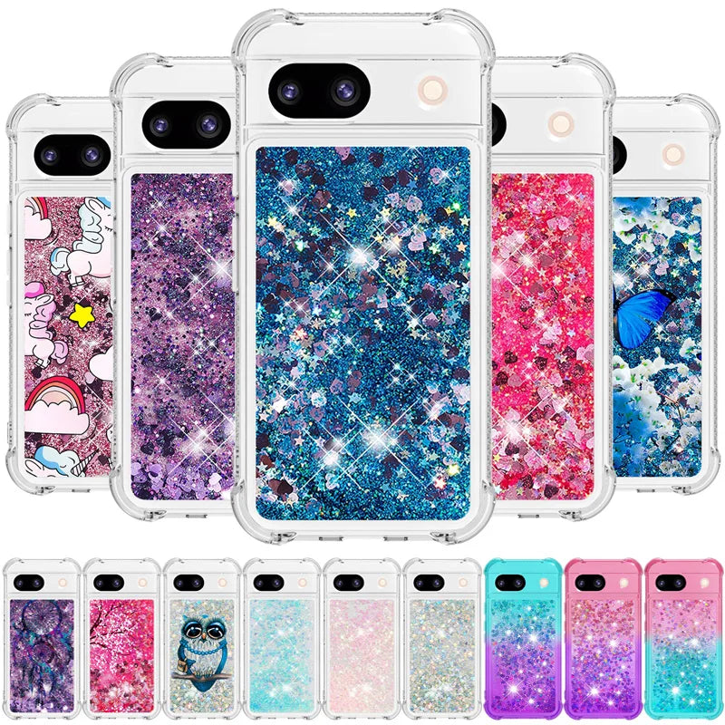 Liquid Glitter Quicksand Google Pixel Case-Exoticase-