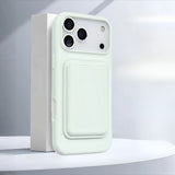 Liquid Silicone Shockproof iPhone Case with Detachable Wallet-Exoticase-Eucalyptus Green-iPhone 17 Pro Max-Exoticase