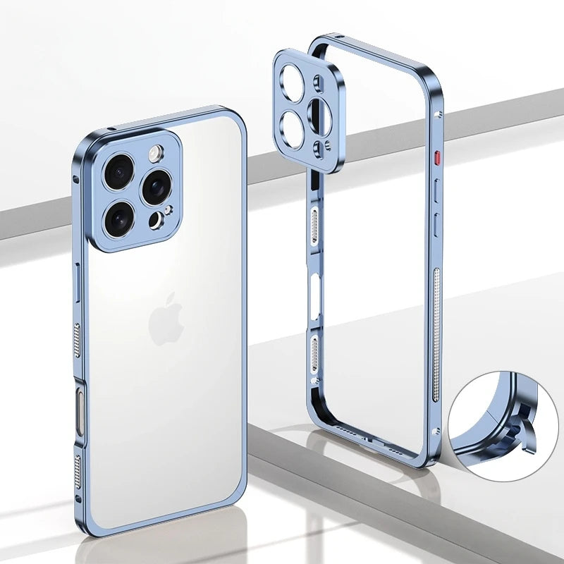 LiteFrame VentEdge iPhone Bumper Case-Exoticase-iPhone 16 Pro Max-Sierra Blue-Exoticase