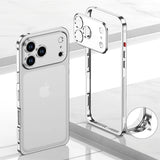 LiteFrame VentEdge iPhone Bumper Case-Exoticase-iPhone 17 Pro Max-Silver-Exoticase