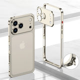 LiteFrame VentEdge iPhone Bumper Case-Exoticase-iPhone 17 Pro Max-Titanium-Exoticase