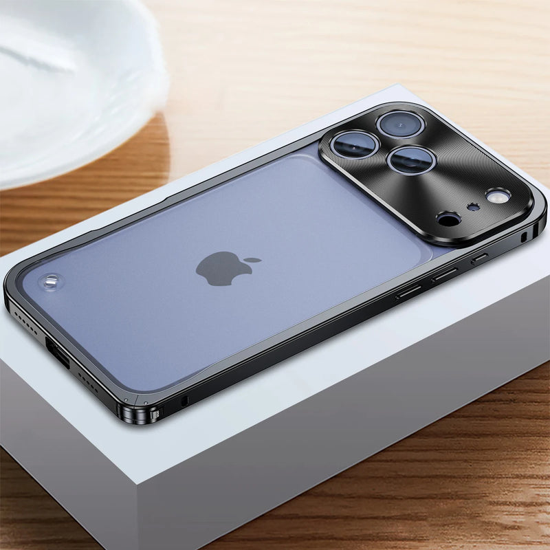 LuminumEdge Machined Metallic iPhone Case-Exoticase-For iPhone 17 Pro Max-Black-Exoticase