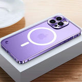 LuminumEdge Machined Metallic iPhone Case-Exoticase-For iPhone 16 Pro Max-Magnetic Purple-Exoticase
