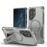Luxury MagSafe Folding Stand Samsung Case-Exoticase-Gray-For Samsung S25 Ultra-Exoticase