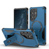 Luxury MagSafe Folding Stand Samsung Case-Exoticase-Blue-For Samsung S25 Ultra-Exoticase