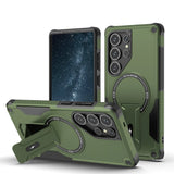 Luxury MagSafe Folding Stand Samsung Case-Exoticase-Green-For Samsung S25 Ultra-Exoticase
