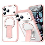 Luxury MagSafe Folding Stand iPhone Case-Exoticase-For iPhone 17 Pro Max-Pink-Exoticase