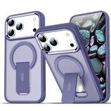 Luxury MagSafe Folding Stand iPhone Case-Exoticase-For iPhone 17 Pro Max-Dark purple-Exoticase