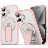 Luxury MagSafe Folding Stand iPhone Case-Exoticase-For iPhone 16 Pro Max-Pink-Exoticase