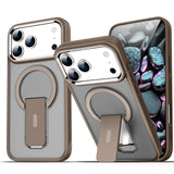 Luxury MagSafe Folding Stand iPhone Case-Exoticase-For iPhone 17 Pro Max-Desert Gold-Exoticase