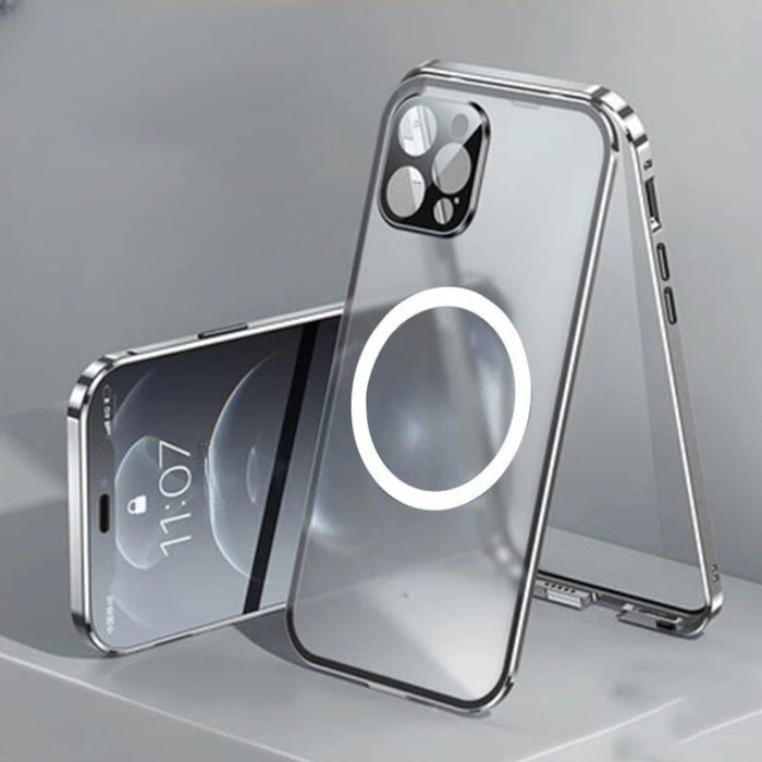 MagLock Double Sided Full Coverage iPhone Case, For iPhone 16 / Silver MagLock Double Sided Full Coverage iPhone Case, For iPhone 16 / Silver