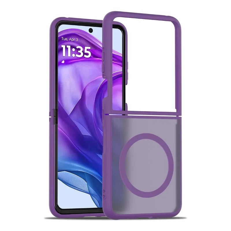 MagSafe Hard Matte Case for Motorola Razr-Exoticase-Purple-Motorola Razr Ultra 2025-Exoticase