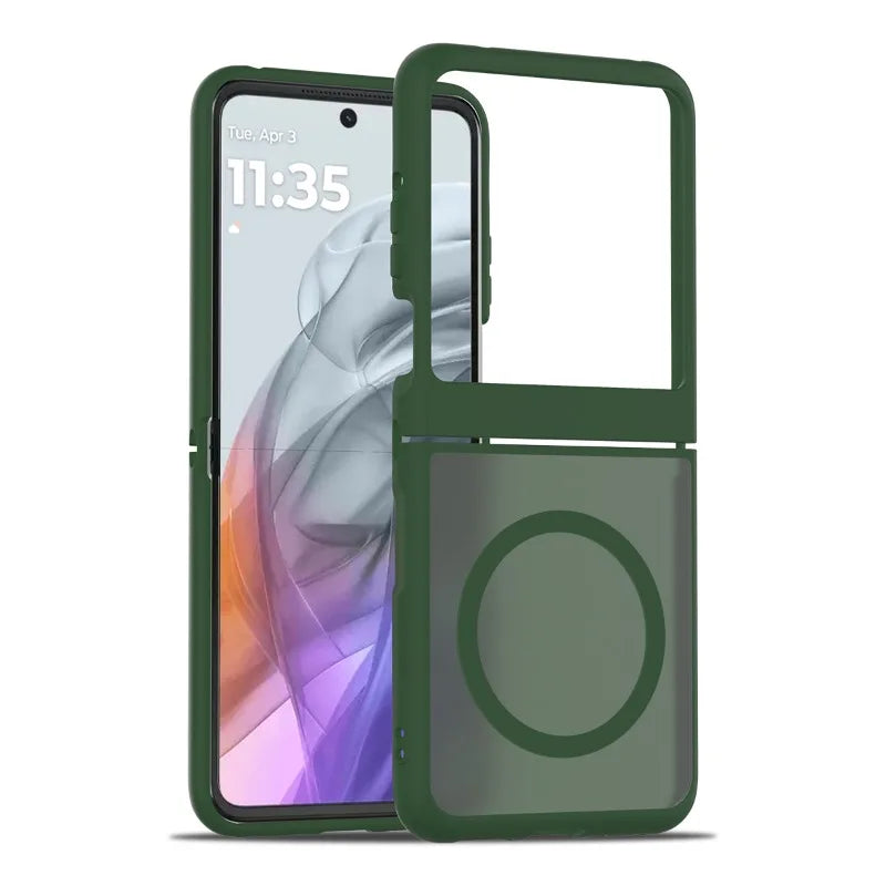 MagSafe Hard Matte Case for Motorola Razr-Exoticase-Green-Motorola Razr Ultra 2025-Exoticase