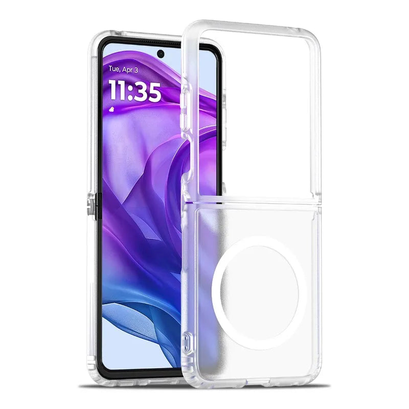 MagSafe Hard Matte Case for Motorola Razr-Exoticase-Clear-Motorola Razr Ultra 2025-Exoticase