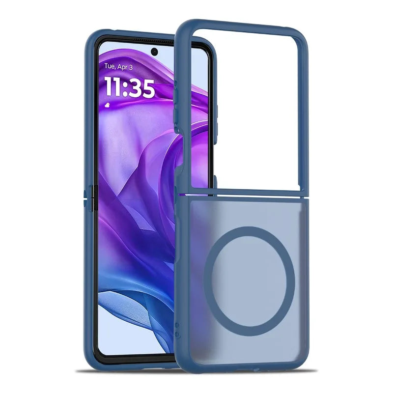 MagSafe Hard Matte Case for Motorola Razr-Exoticase-Blue-Motorola Razr Ultra 2025-Exoticase