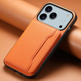 MagnetClose Vegan Leather Card Holder iPhone Case-Exoticase-Orange-iPhone 17 Pro Max-Exoticase