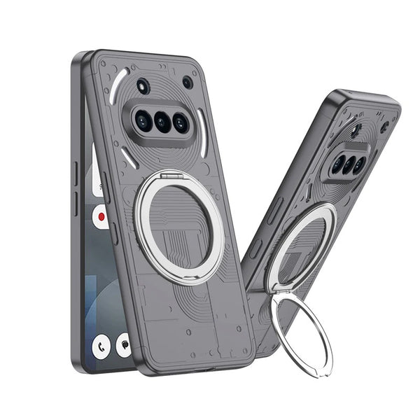 Magnetic Case With Ring For Nothing Phone 3A Pro-Exoticase-For Phone 3A Pro-Gray-Exoticase