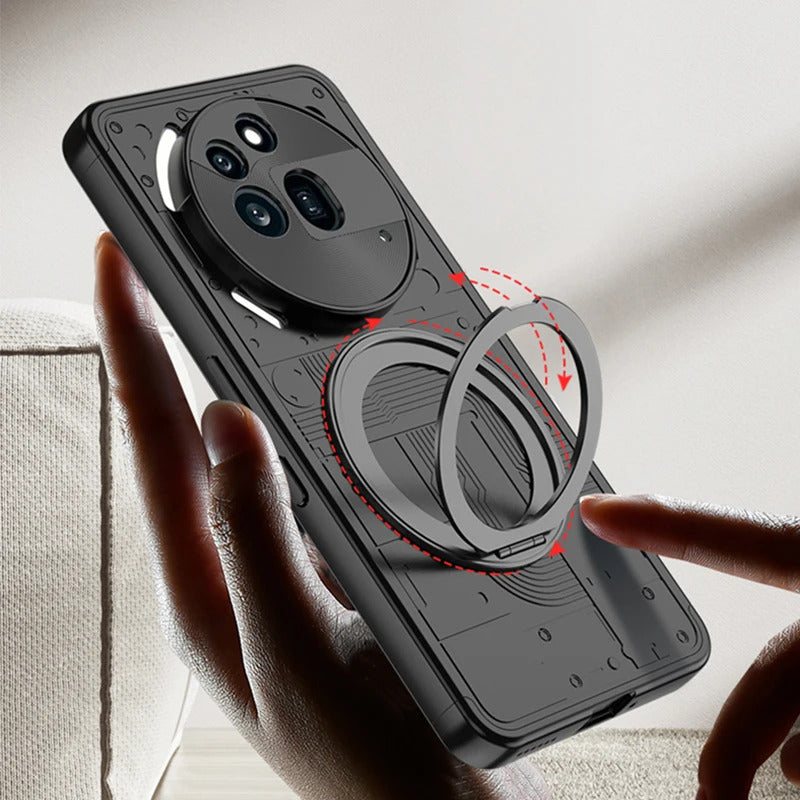 DOMAVER Custodia Magnetica Per Nothing Phone 3a Pro - Antiurto, Anti-ingiallimento, Sottile E Leggera, Compatibile Con Ricarica Wireless Mag-Safe, Colore Nero