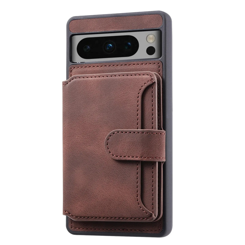 Magnetic Clasped Wallet Card Holder Google Pixel Case-Exoticase-