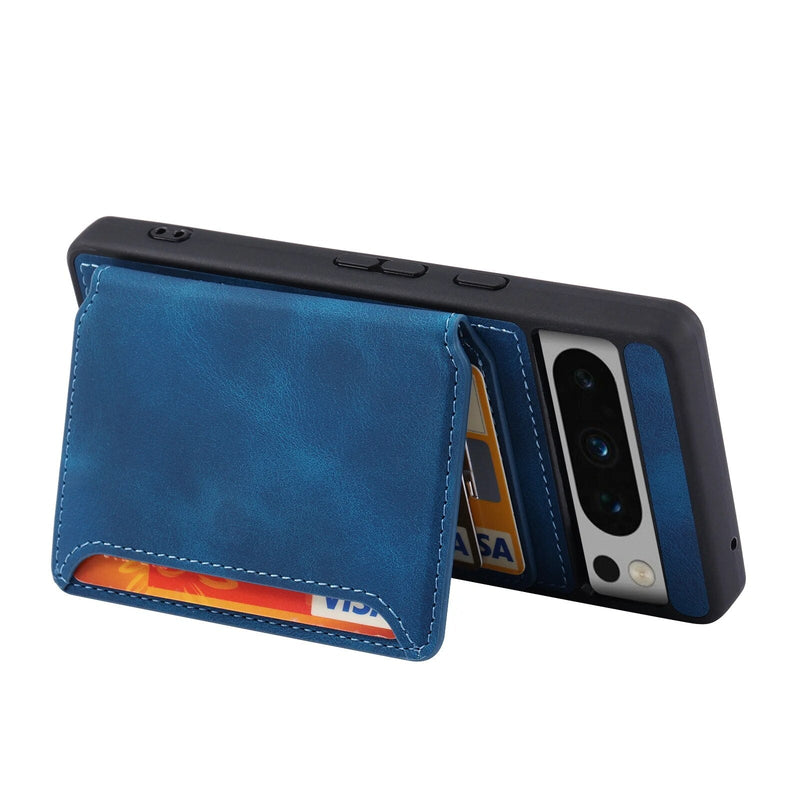 Magnetic Clasped Wallet Card Holder Google Pixel Case-Exoticase-