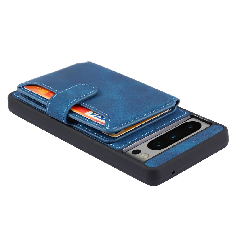 Magnetic Clasped Wallet Card Holder Google Pixel Case-Exoticase-
