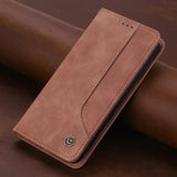 Magnetic Front Flip Cover Samsung Case-Exoticase-Samsung S25 Ultra-Brown-Exoticase