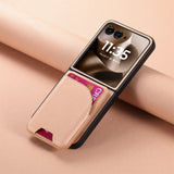 Magnetic Snap-On Wallet Motorola Razr Case-Exoticase-Pink-Razr Ultra 2025-Exoticase