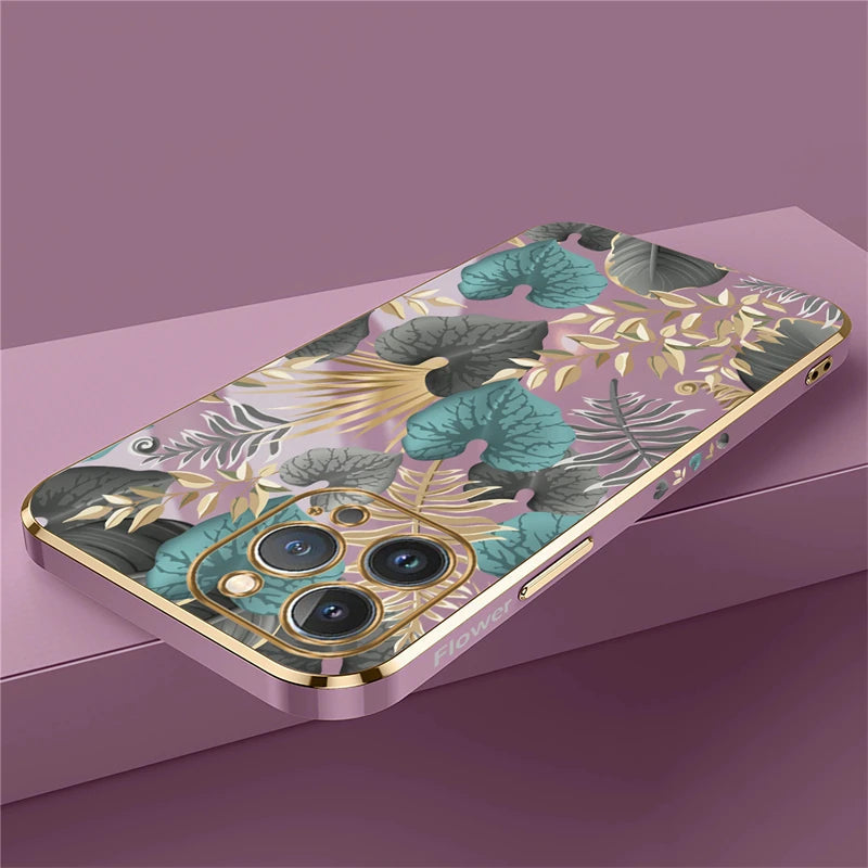 Magnifique Plated Flowers iPhone Case-Exoticase-Exoticase