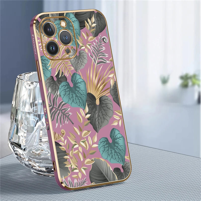 Magnifique Plated Flowers iPhone Case-Exoticase-Exoticase