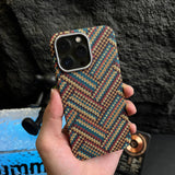 Mandala Braided Sweater iPhone Case-Exoticase-For iPhone 15 Pro Max-C-
