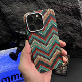Mandala Braided Sweater iPhone Case-Exoticase-For iPhone 15 Pro Max-A-