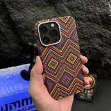 Mandala Braided Sweater iPhone Case-Exoticase-For iPhone 15 Pro Max-F-