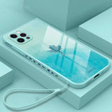 Maple Leaf Design Glass iPhone Case-Exoticase-For iPhone 15 Pro Max-A-